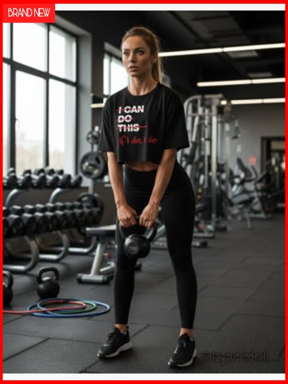 Funny Sarcastic Crop Top Tank for Workout Yoga Streetwear - Picture 7 of 7